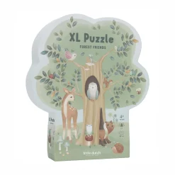 LITTLE DUTCH Bodenpuzzle Forest Friends*Kinder Lernspielzeug