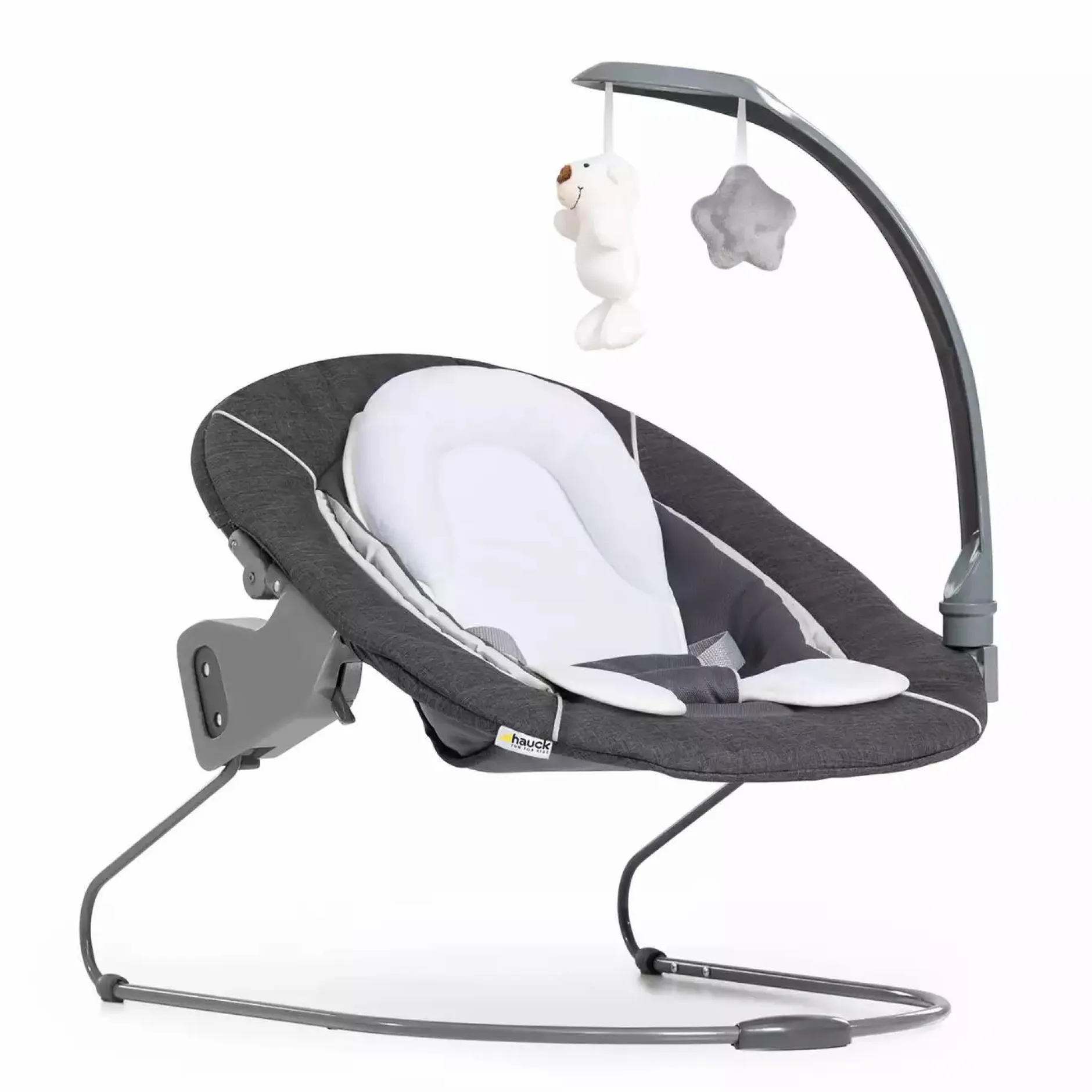 hauck Bouncer Deluxe 2in1 Melange Grey* Wippen