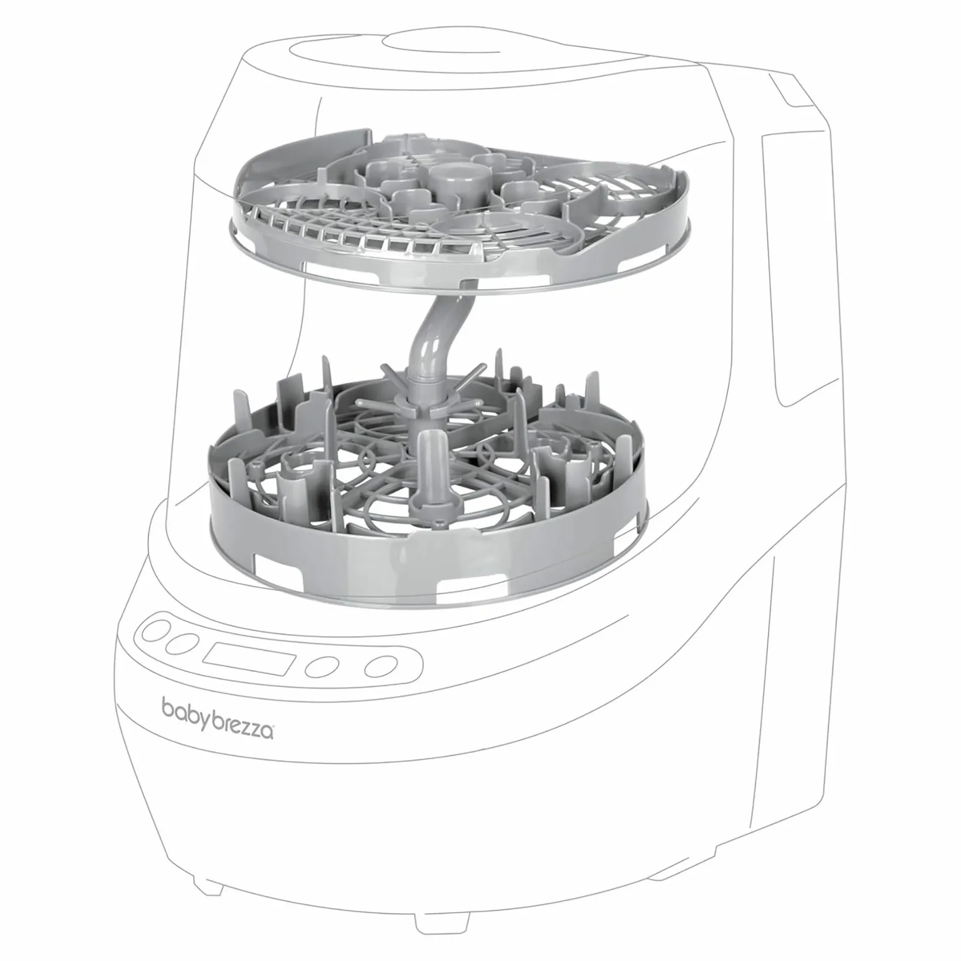 babybrezza Breast Pump Rack für den Bottle Washer Pro* Vaporisatoren