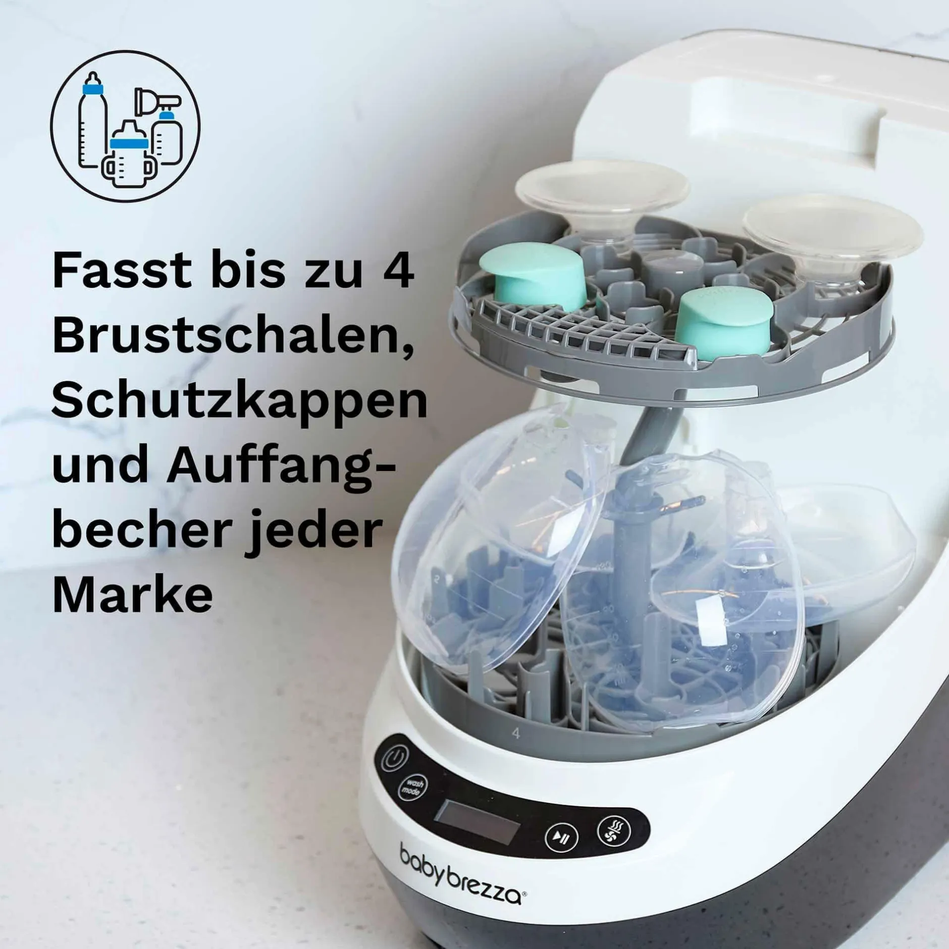 babybrezza Breast Pump Rack für den Bottle Washer Pro* Vaporisatoren