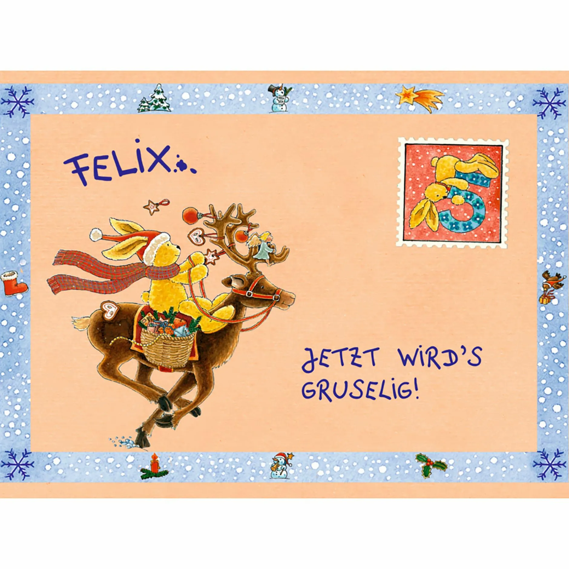 COPPENRATH Briefbuch: 24 Adventsbriefe von Felix – mit 24 echten Briefen*Kinder Kinderbücher
