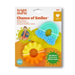BrightStarts Chance of Smiles Silikon-Beißringe* Zahnungshilfen