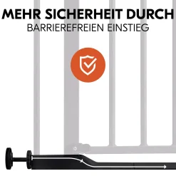 hauck Clear Step 2 Black 75-80 cm* Tür- & Treppenschutzgitter