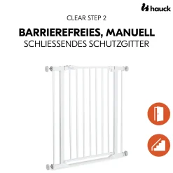 hauck Clear Step 2 White 75-80 cm* Tür- & Treppenschutzgitter