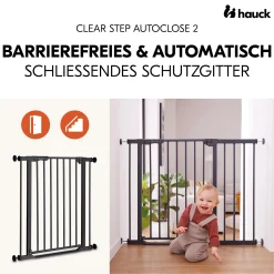 hauck Clear Step Autoclose 2 Black 75-80 cm* Tür- & Treppenschutzgitter