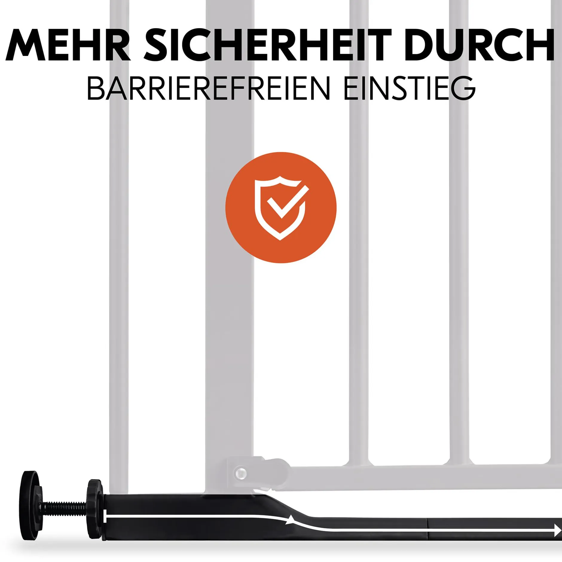 hauck Clear Step Autoclose 2 Black 75-80 cm* Tür- & Treppenschutzgitter