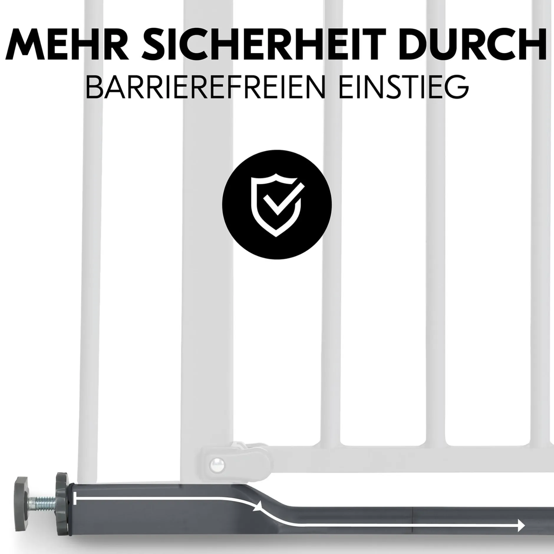 hauck Clear Step Autoclose 2 Dark Grey 75-80 cm* Tür- & Treppenschutzgitter