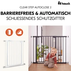 hauck Clear Step Autoclose 2 White 75-80 cm* Tür- & Treppenschutzgitter