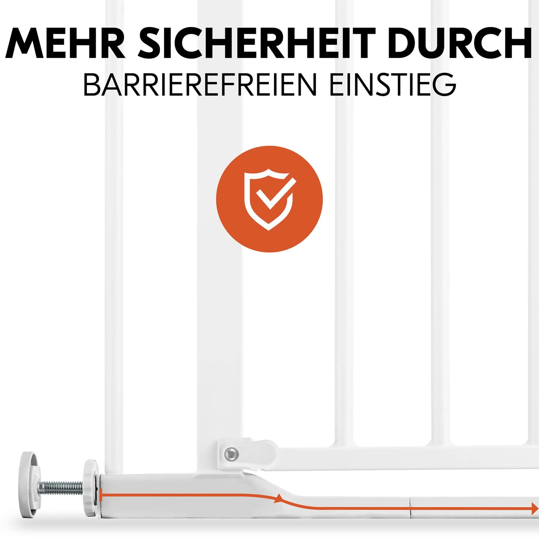 hauck Clear Step Autoclose 2 White 75-80 cm* Tür- & Treppenschutzgitter