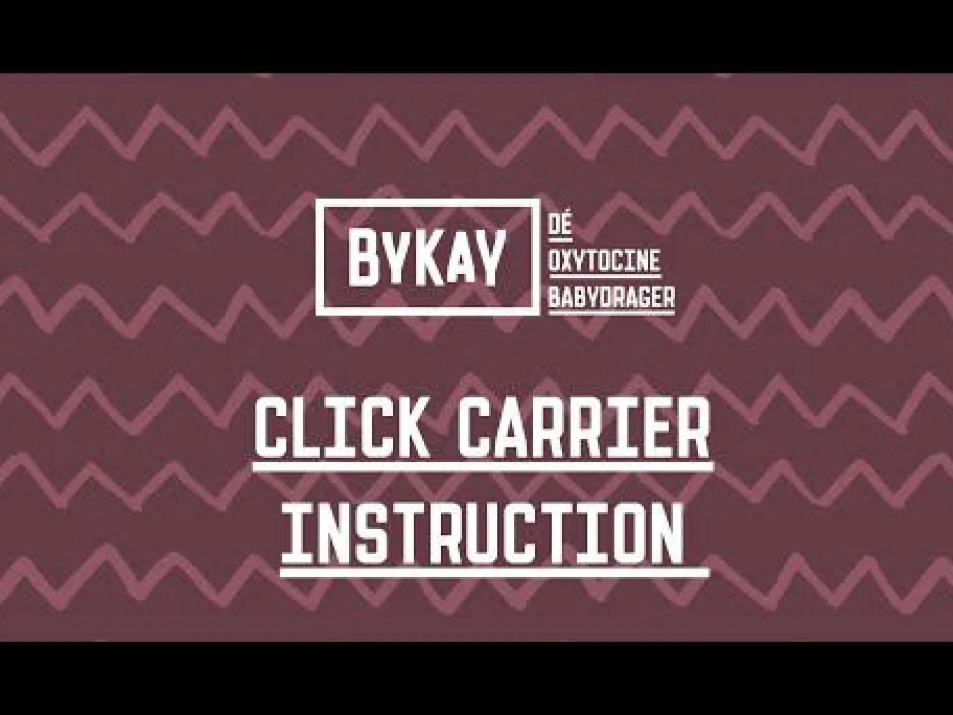BYKAY Click Carrier Classic* Babytragen