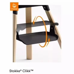 STOKKE Clikk™ Hochstuhl Black Natural* Treppenhochstühle