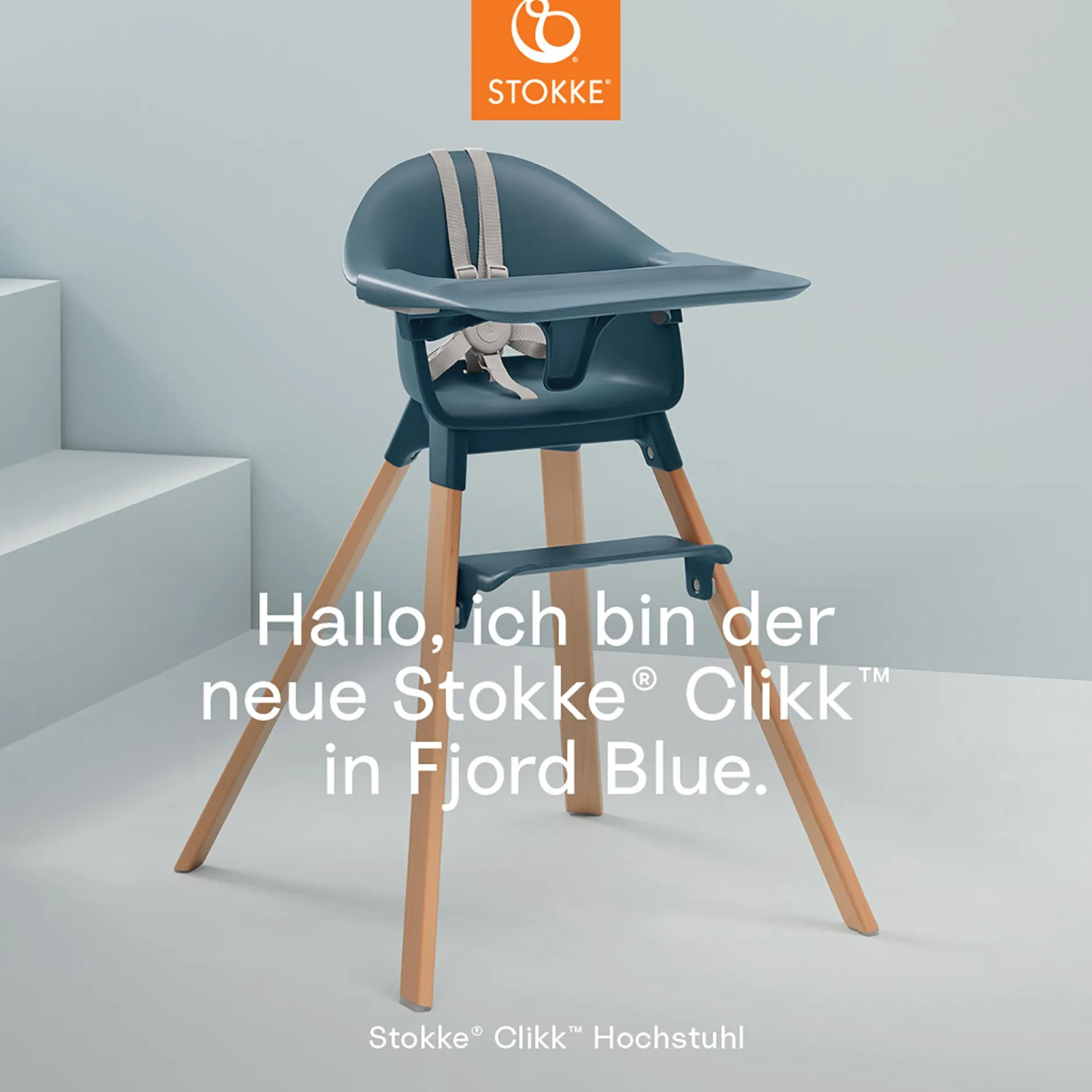 STOKKE Clikk™ Hochstuhl Fjord Blue* Treppenhochstühle