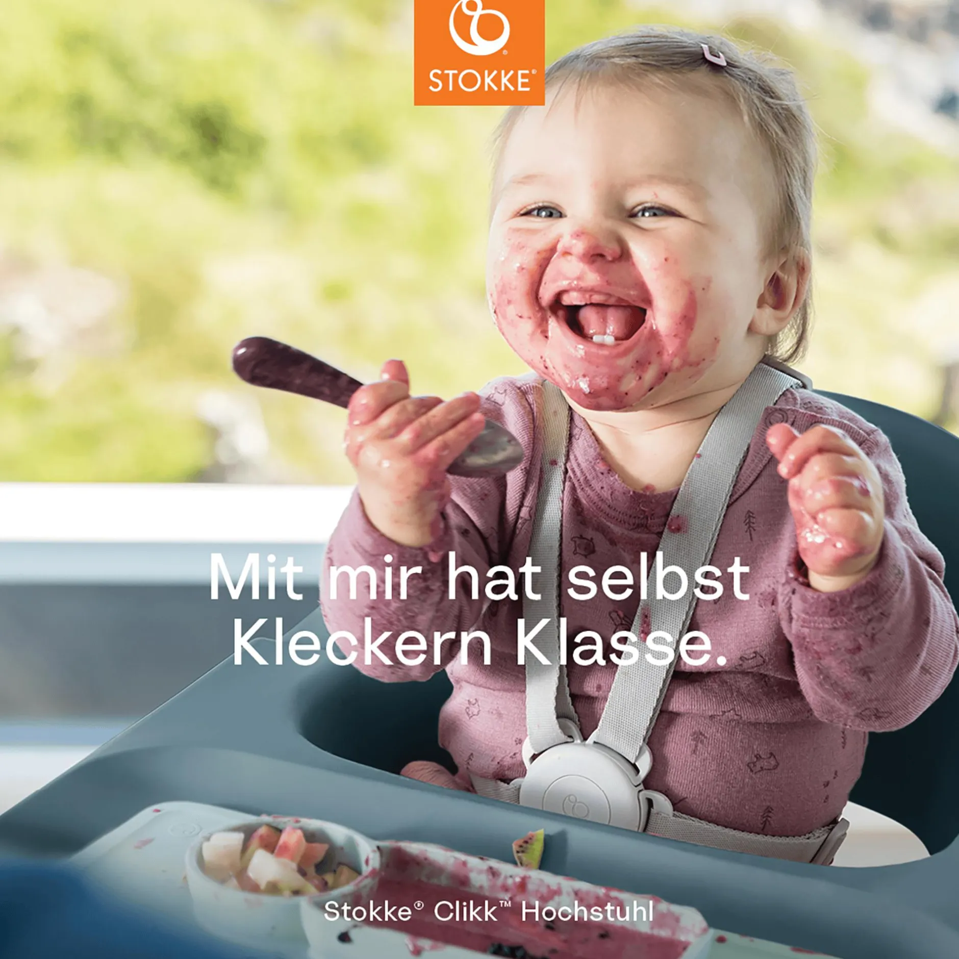 STOKKE Clikk™ Hochstuhl Fjord Blue* Treppenhochstühle