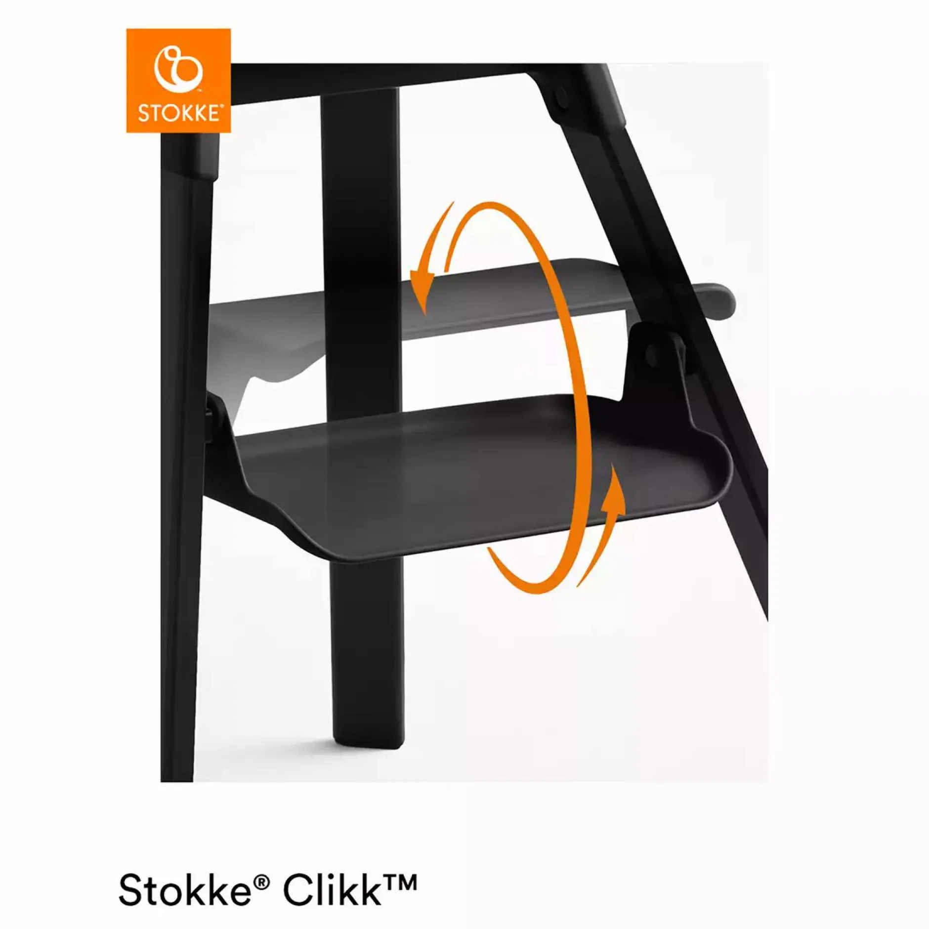 STOKKE Clikk™ Hochstuhl Midnight Black* Treppenhochstühle