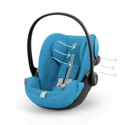 cybex Cloud G i-Size Beach Blue Plus*Kinder Babyschalen 0-13 Kg, Gruppe 0+