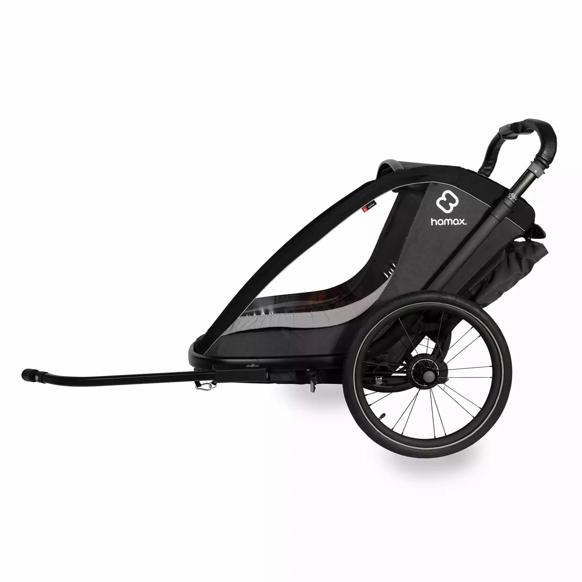 hamax Cocoon One Einsitzer Grey/Black* Fahrradanhänger