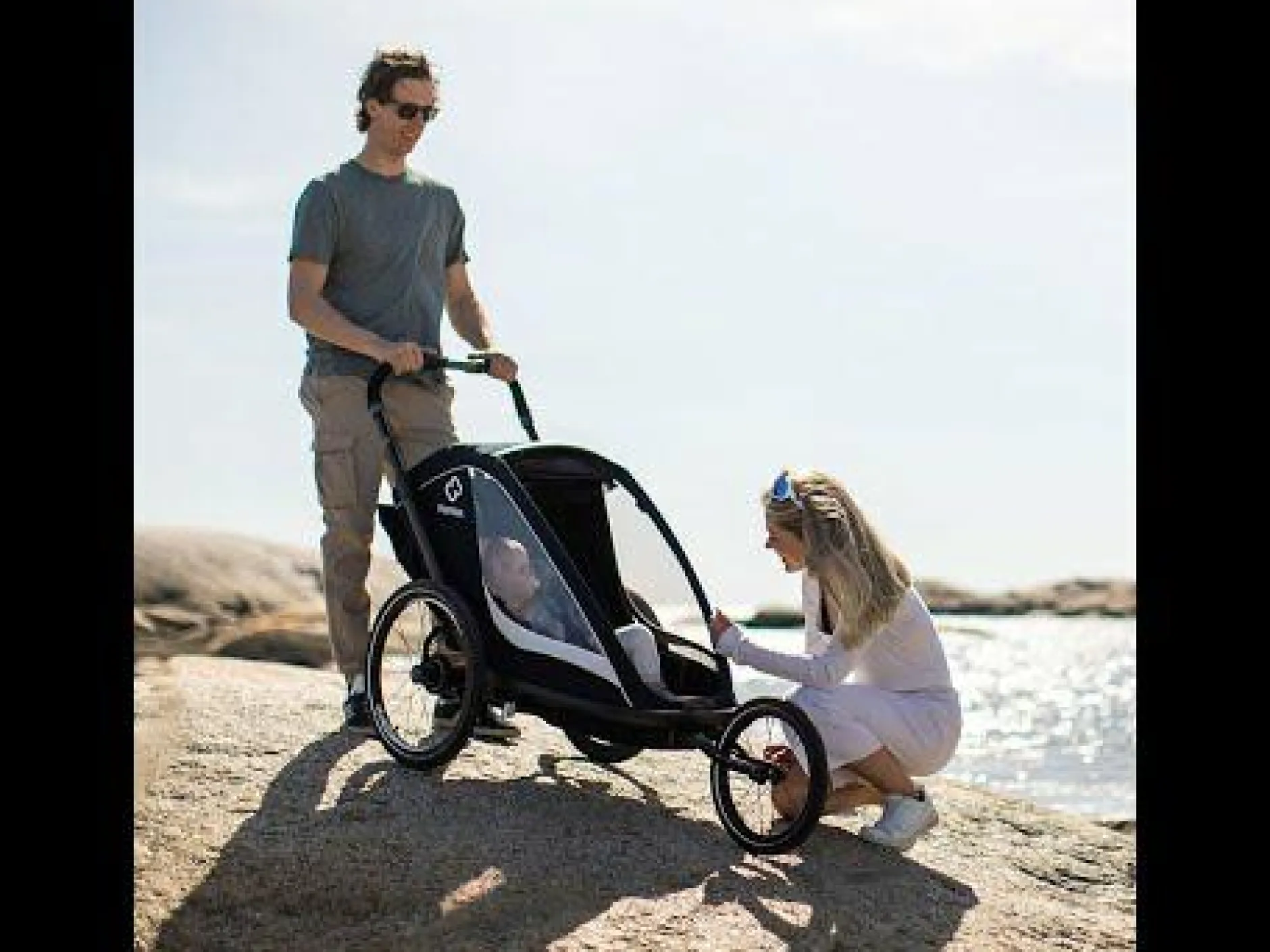 hamax Cocoon One Einsitzer Grey/Black* Fahrradanhänger