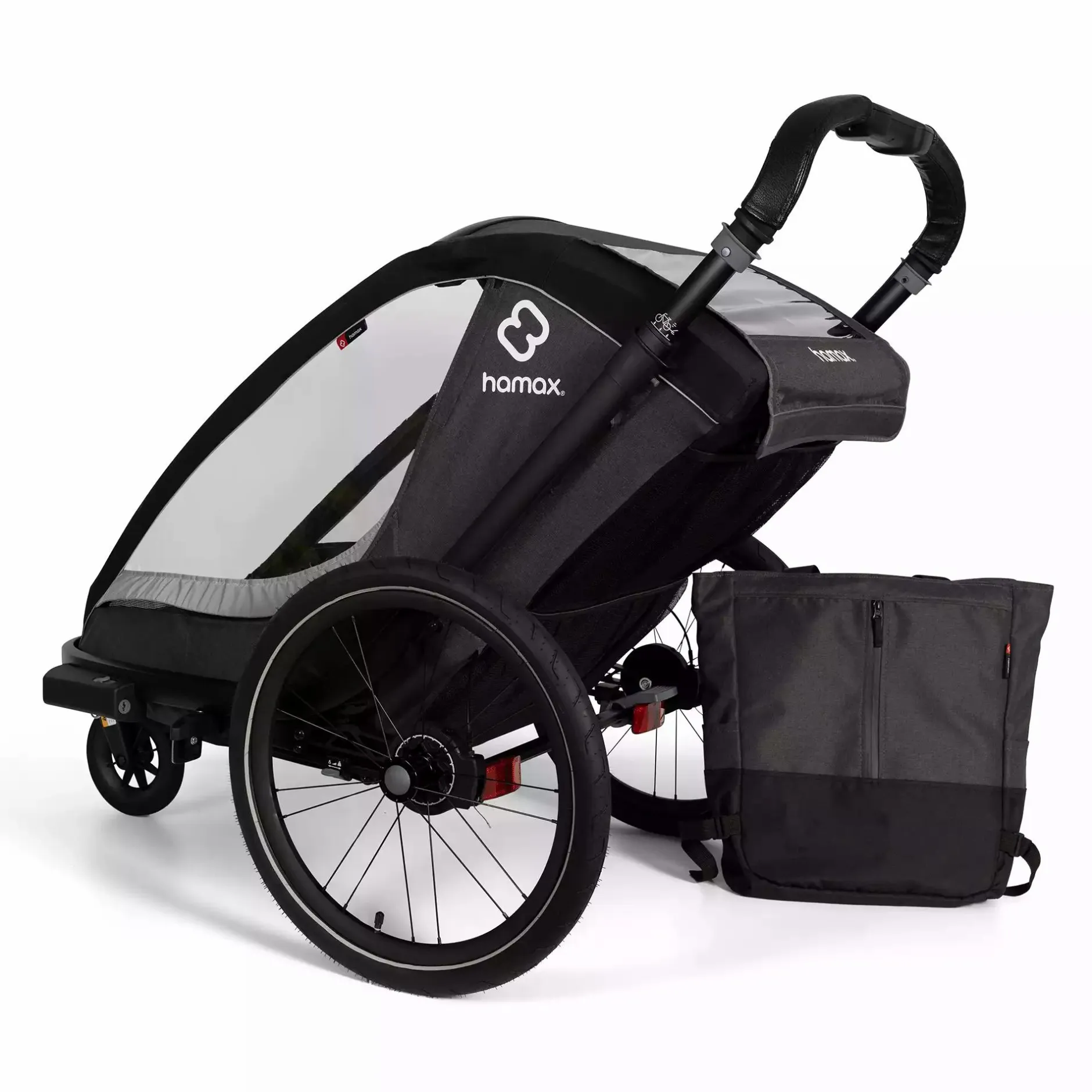 hamax Cocoon One Einsitzer Grey/Black* Fahrradanhänger