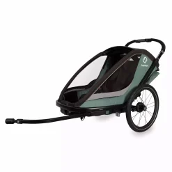 hamax Cocoon Zweisitzer Green/Black* Fahrradanhänger