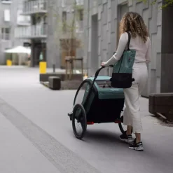 hamax Cocoon Zweisitzer Green/Black* Fahrradanhänger