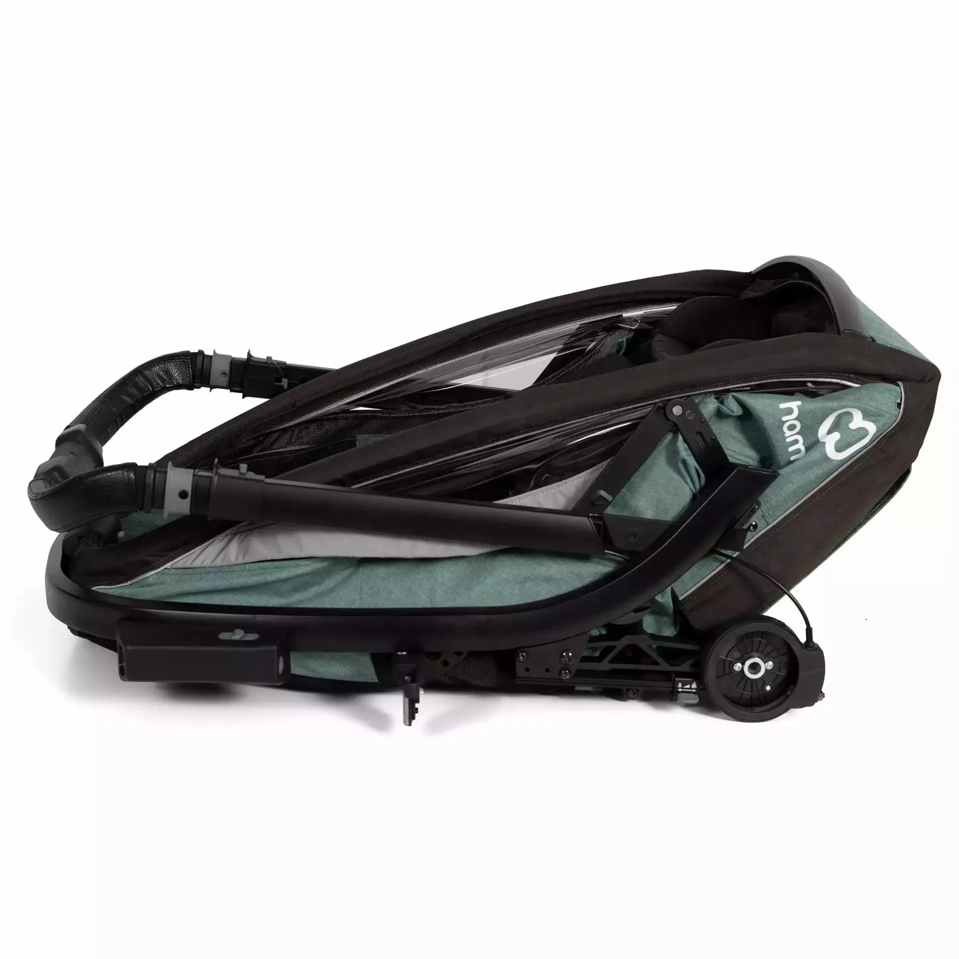 hamax Cocoon Zweisitzer Green/Black* Fahrradanhänger
