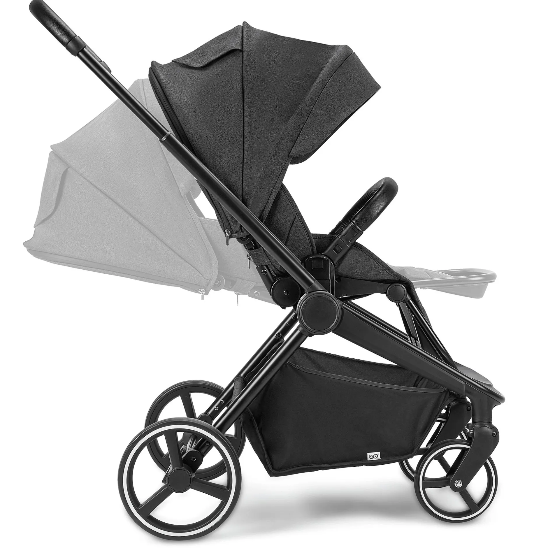 B.O. StartKlar Comet Black Melange*Kinder Kombi-Kinderwagen