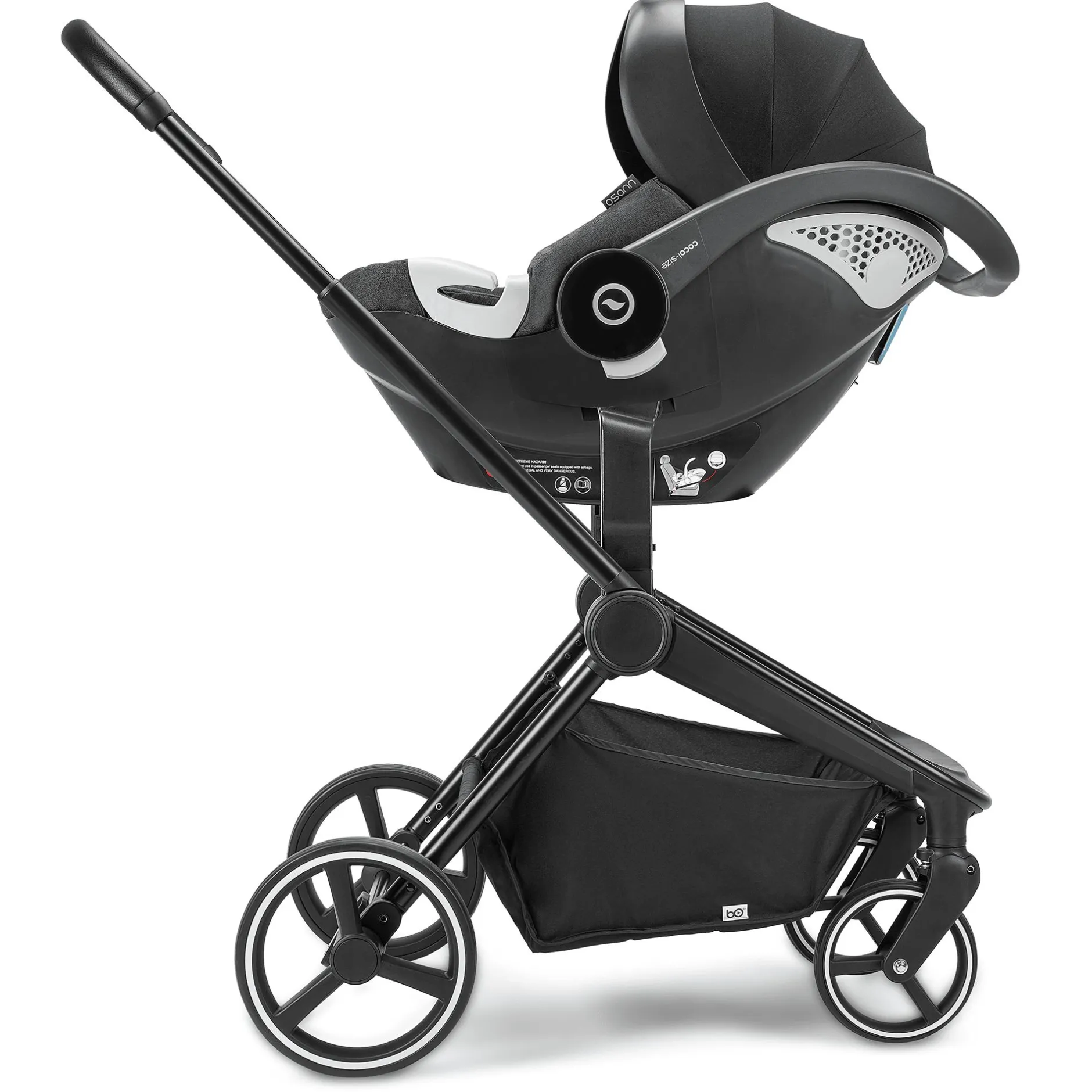 B.O. StartKlar Comet Black Melange*Kinder Kombi-Kinderwagen