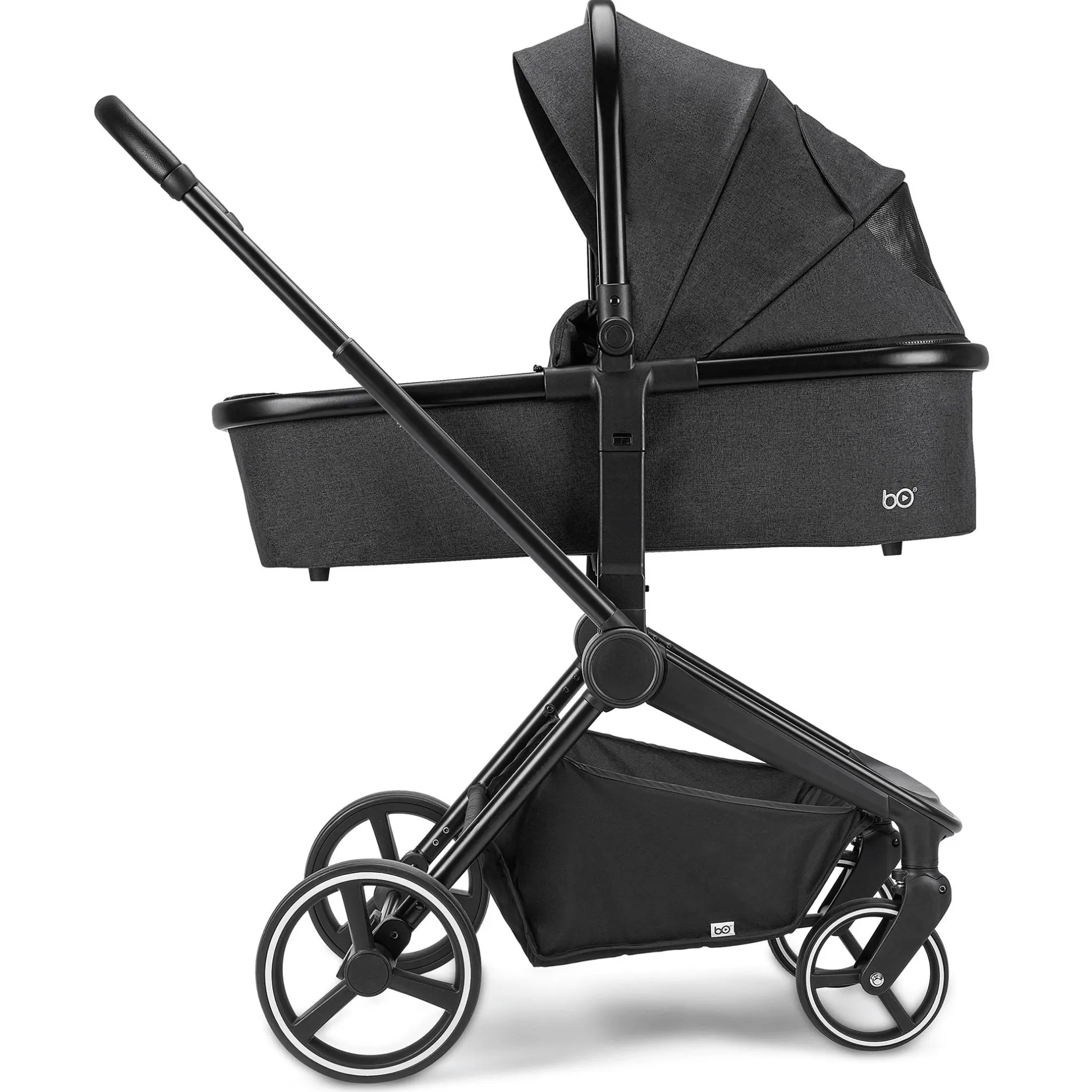 B.O. StartKlar Comet Black Melange*Kinder Kombi-Kinderwagen