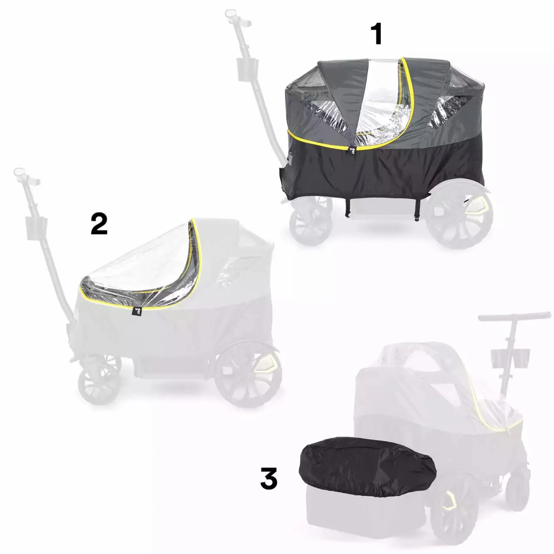 VEER Cruiser Regenverdeck*Kinder Bollerwagen|Kinderfahrzeuge