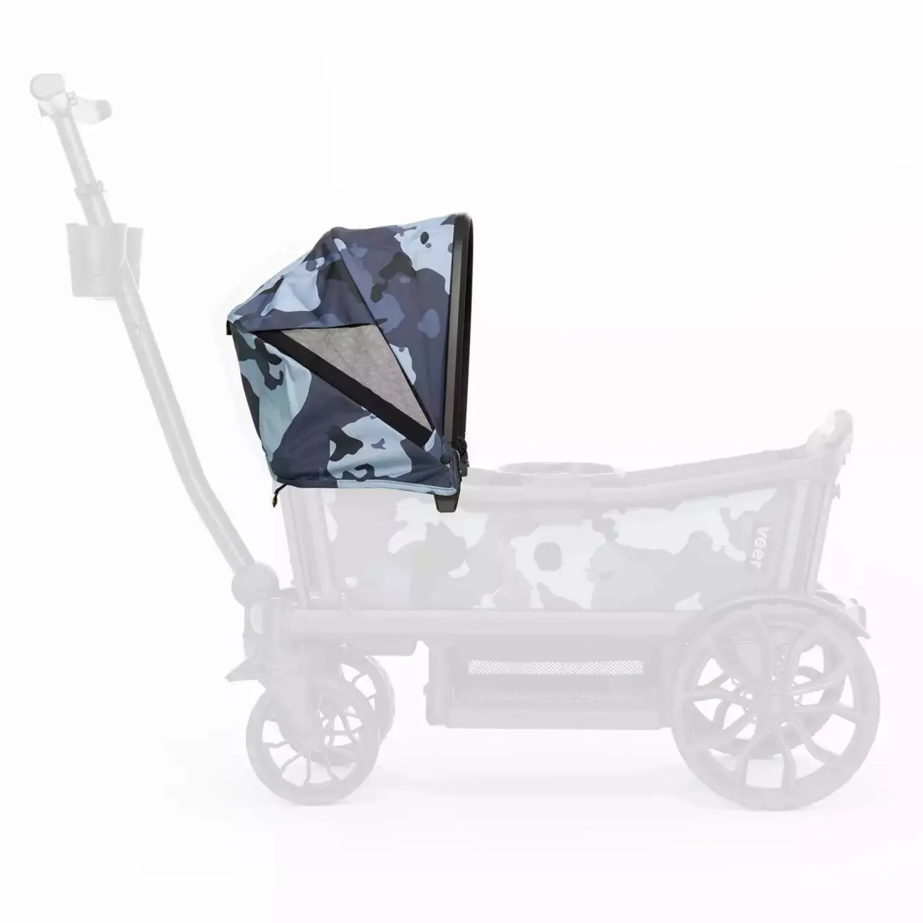 VEER Cruiser Sonnendach Blue Camouflage*Kinder Bollerwagen|Kinderfahrzeuge