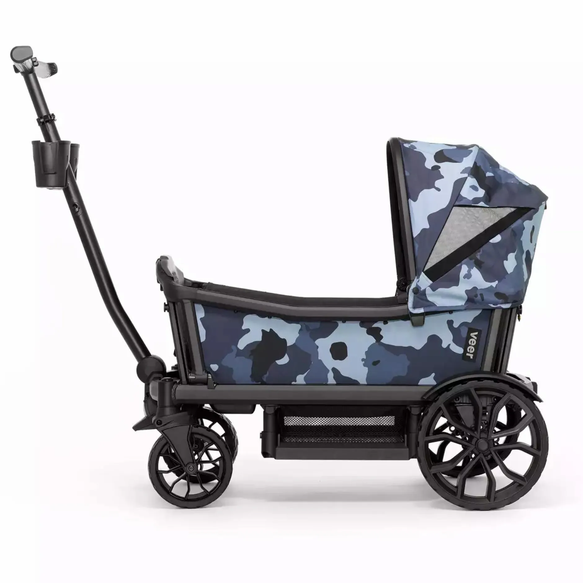 VEER Cruiser Sonnendach Blue Camouflage*Kinder Bollerwagen|Kinderfahrzeuge