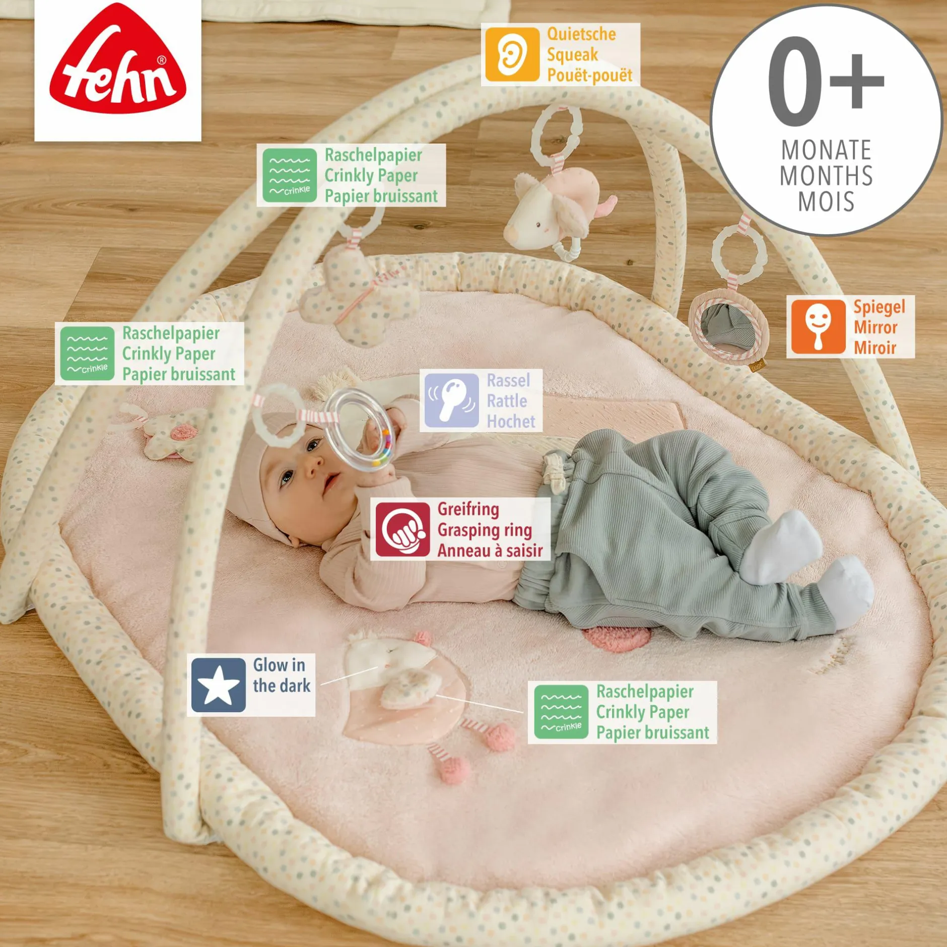 fehn 3-D-Activity-Decke Vogel* Spielbögen