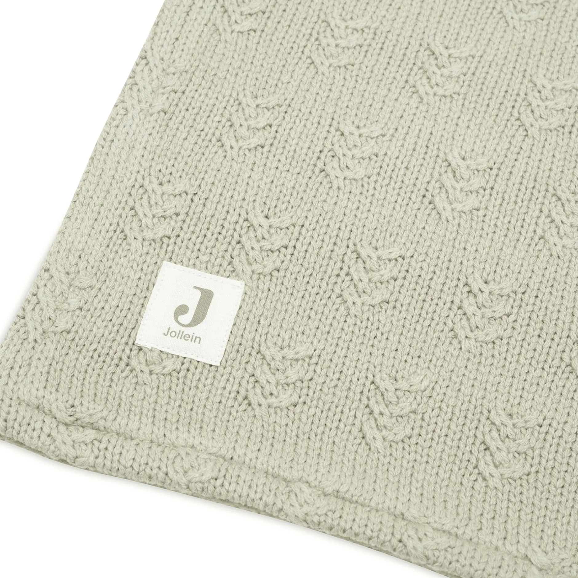 jollein Decke Grain Knit Olive Green 75 x 100 cm* Bettausstattung