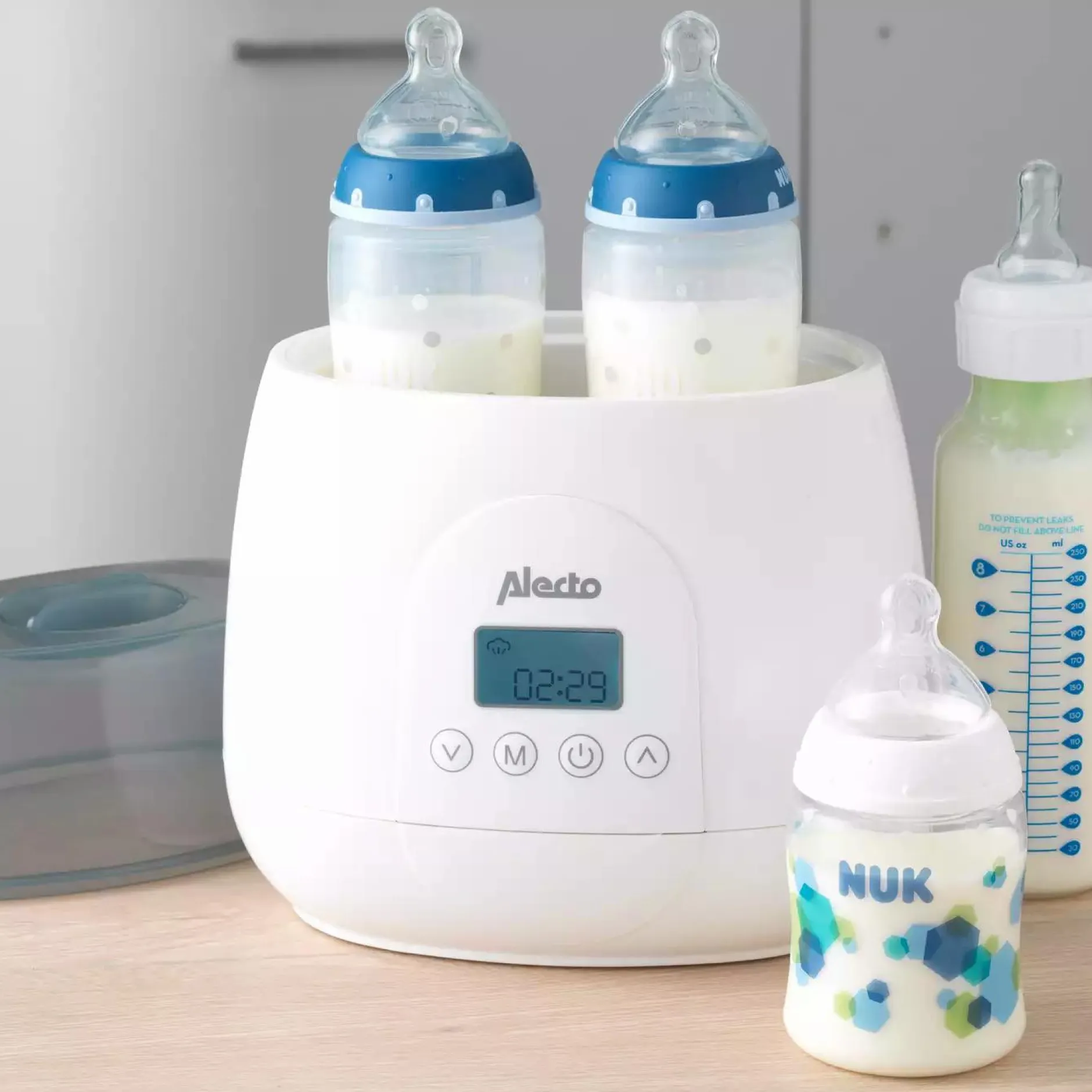 Alecto baby Digitaler Duo Flaschenwärmer* Babykostwärmer