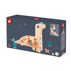 Janod Dino-Garage*Kinder Spielzeug Ab 2 Jahre|Holzspielzeug