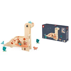 Janod Dino-Garage*Kinder Spielzeug Ab 2 Jahre|Holzspielzeug