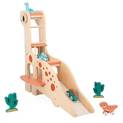 Janod Dino-Garage*Kinder Spielzeug Ab 2 Jahre|Holzspielzeug