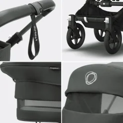 bugaboo Donkey 5 Mono-Kinderwagen, erweiterbar, Forest Green*Kinder Kombi-Kinderwagen