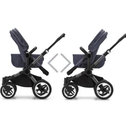 bugaboo Donkey 5 Mono-Kinderwagen, erweiterbar, Stormy Blue*Kinder Kombi-Kinderwagen