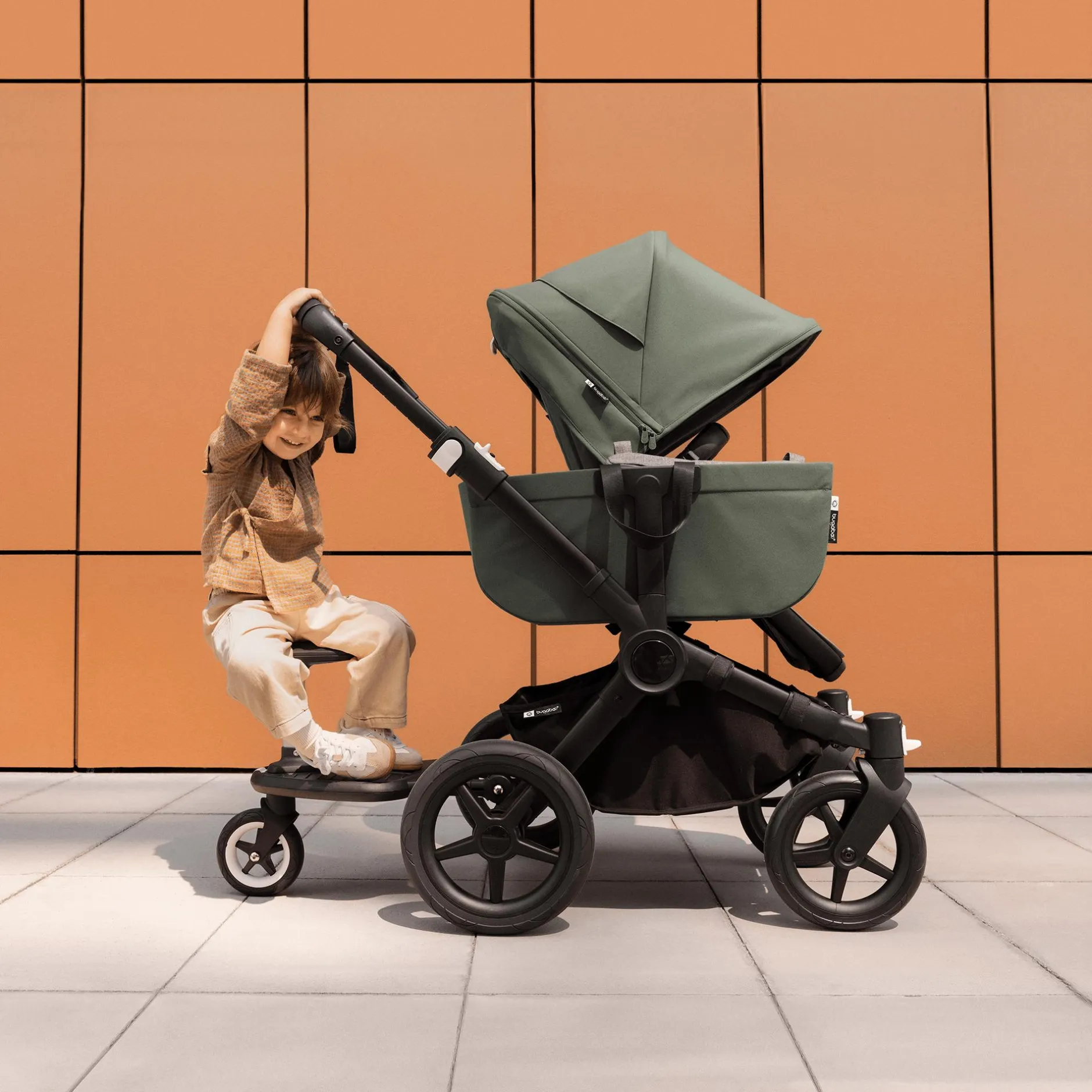 bugaboo Donkey 5 Mono-Kinderwagen, erweiterbar, Midnight Black*Kinder Kombi-Kinderwagen