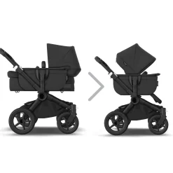 bugaboo Donkey 5 Mono-Kinderwagen, erweiterbar, Midnight Black*Kinder Kombi-Kinderwagen