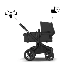 bugaboo Donkey 5 Mono-Kinderwagen, erweiterbar, Midnight Black*Kinder Kombi-Kinderwagen
