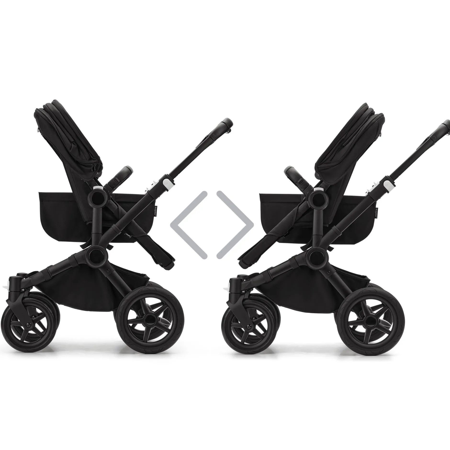 bugaboo Donkey 5 Mono-Kinderwagen, erweiterbar, Midnight Black*Kinder Kombi-Kinderwagen