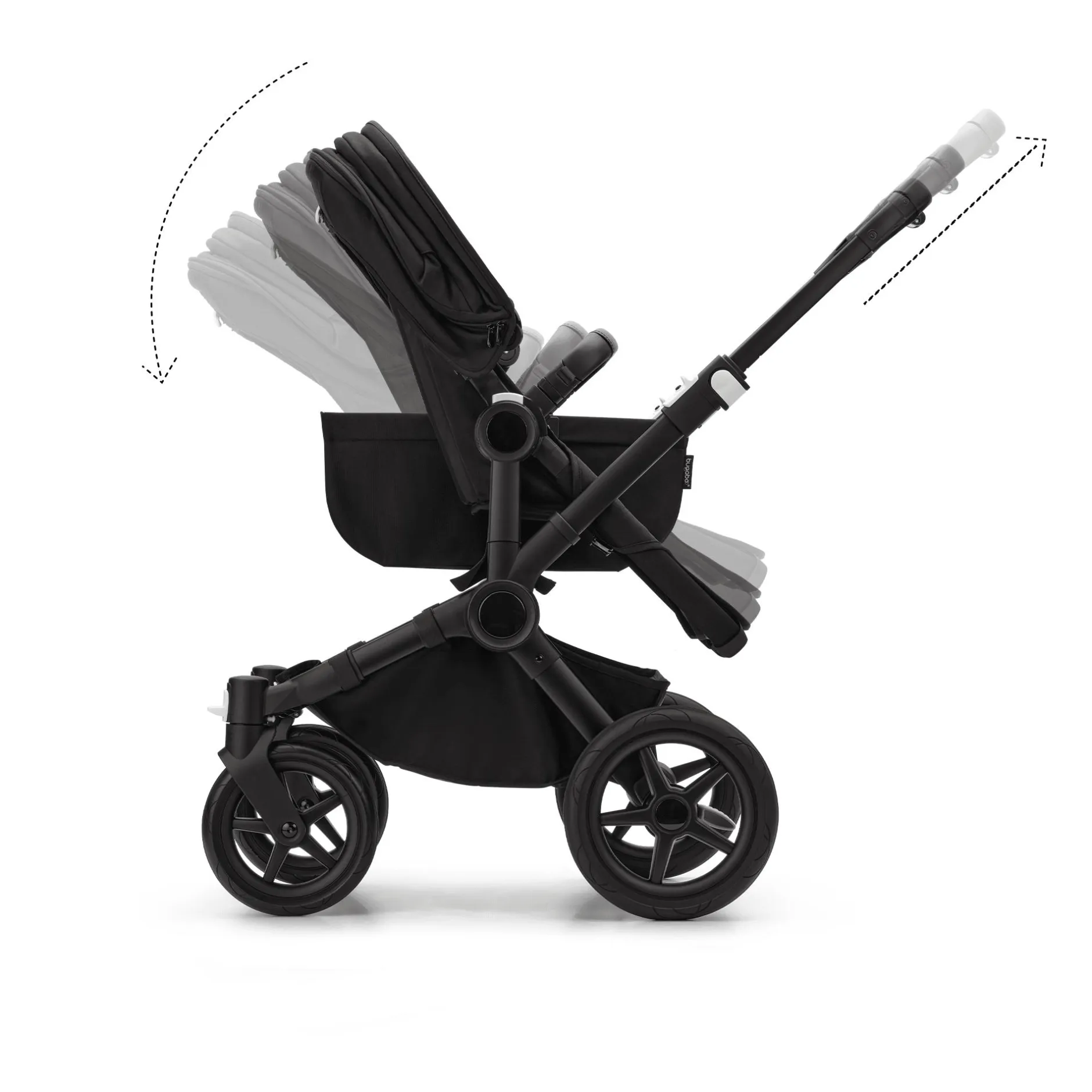 bugaboo Donkey 5 Mono-Kinderwagen, erweiterbar, Midnight Black*Kinder Kombi-Kinderwagen