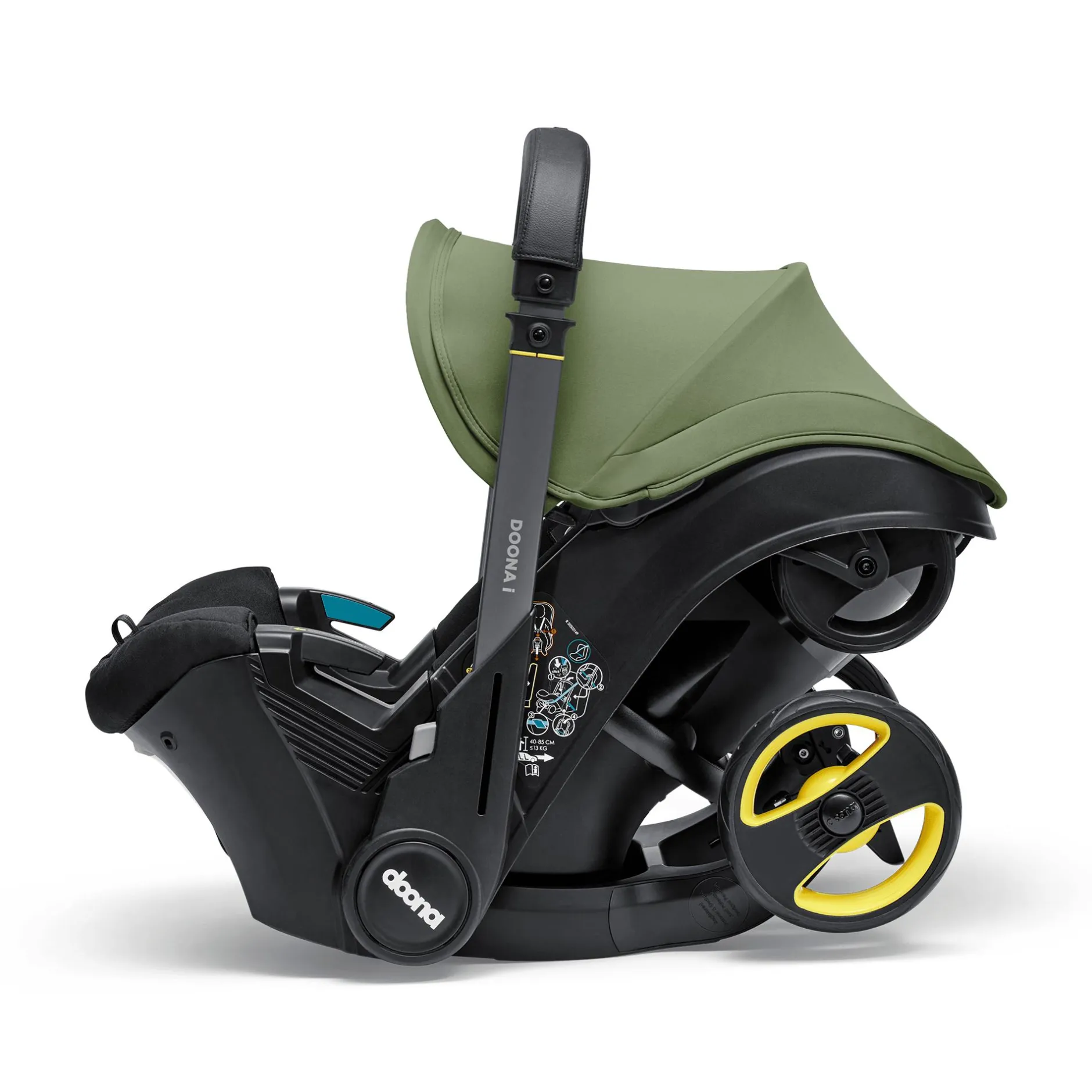 doona i Desert Green*Kinder Babyschalen 0-13 Kg, Gruppe 0+