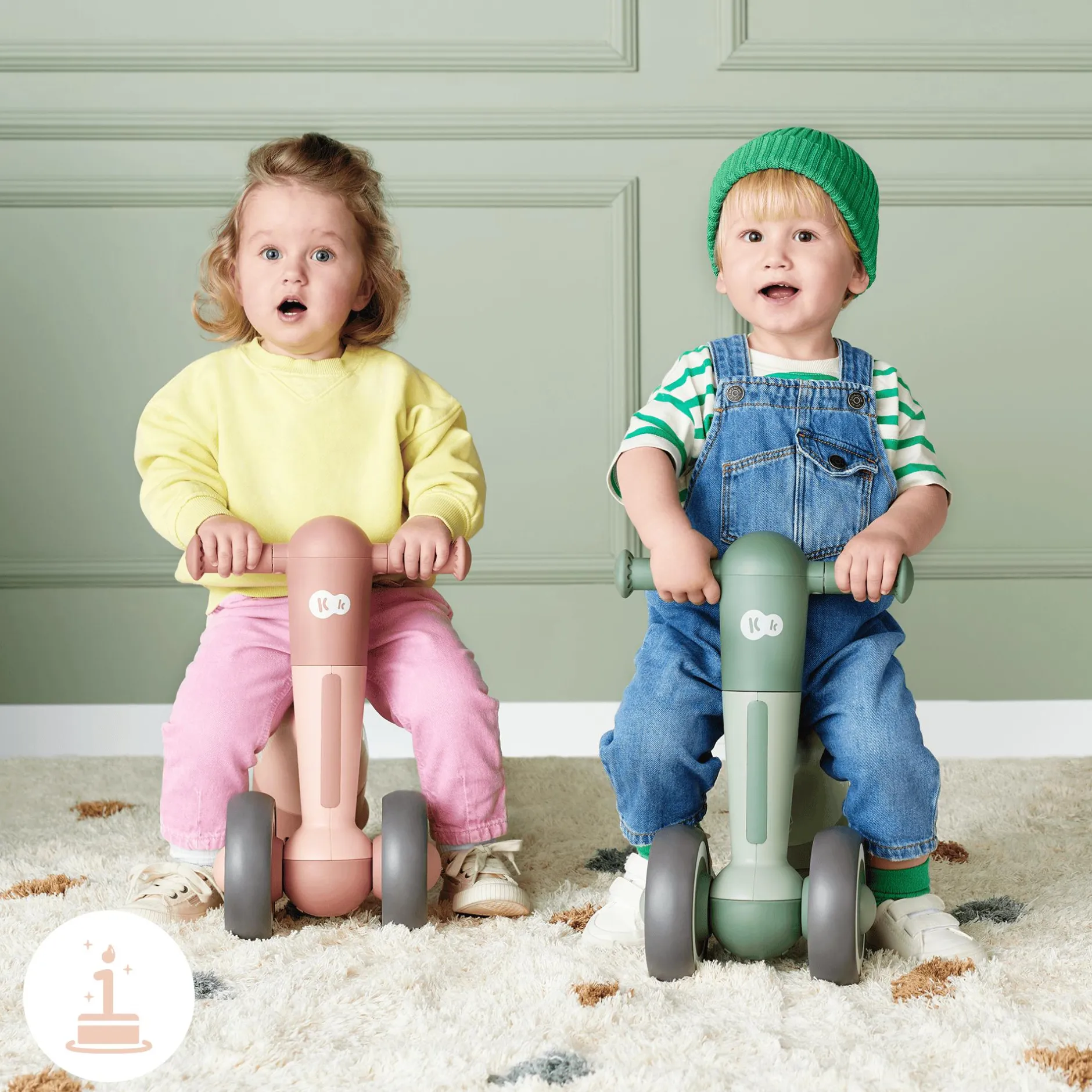 Kinderkraft Dreirad MINIBI Leaf Green*Kinder Kinderfahrzeuge