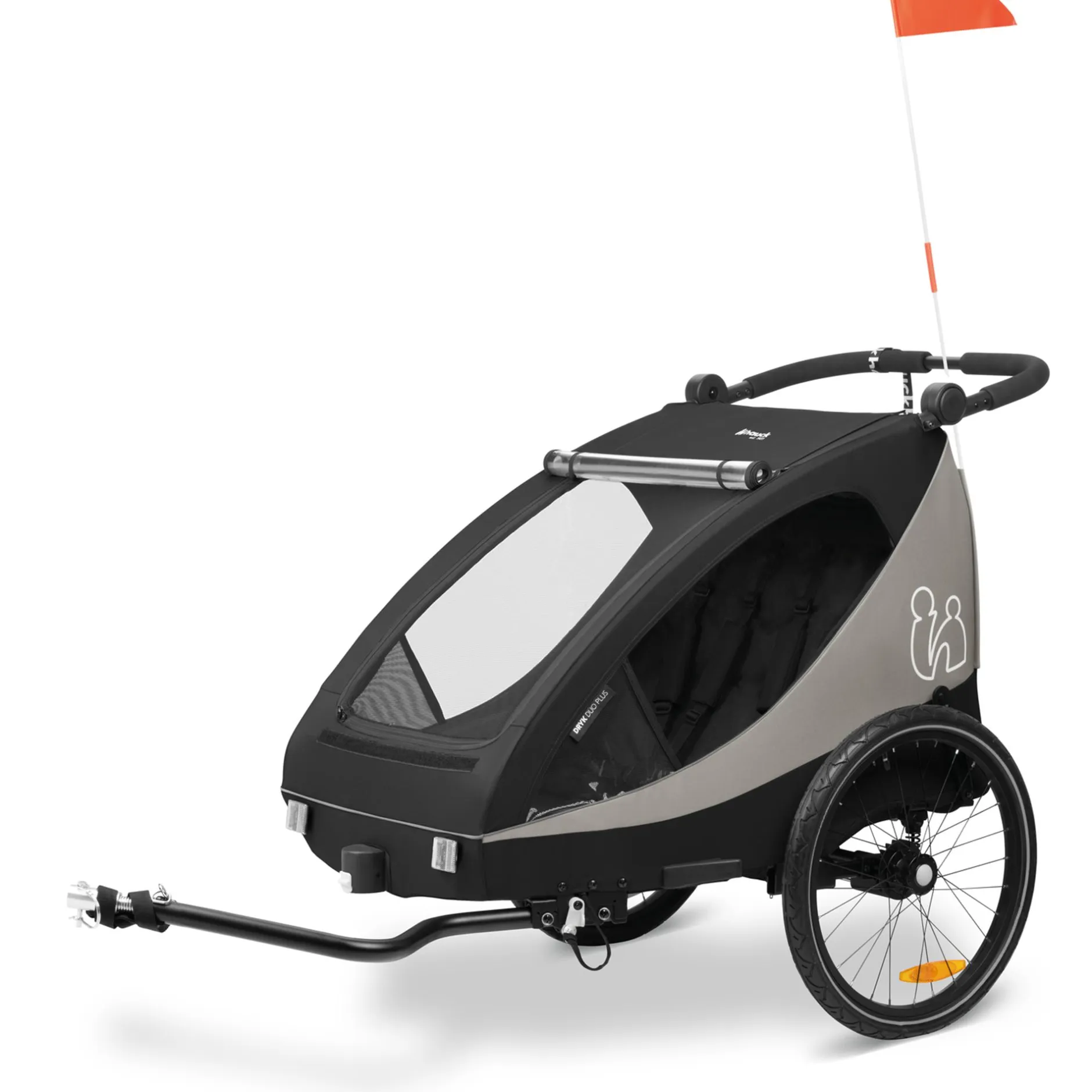 hauck Dryk Duo Plus Black* Fahrradanhänger