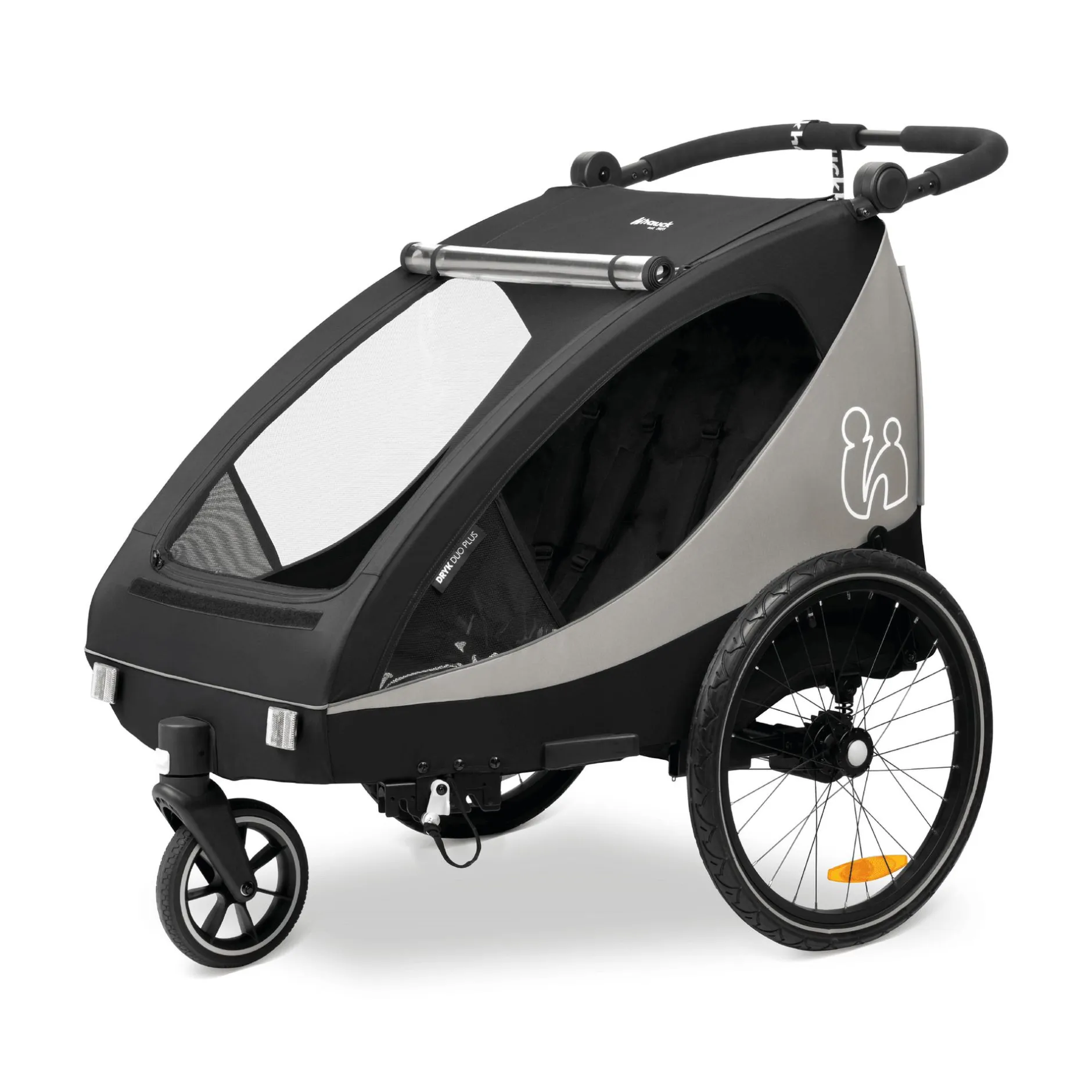 hauck Dryk Duo Plus Black* Fahrradanhänger