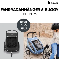 hauck Dryk Duo Plus Black* Fahrradanhänger