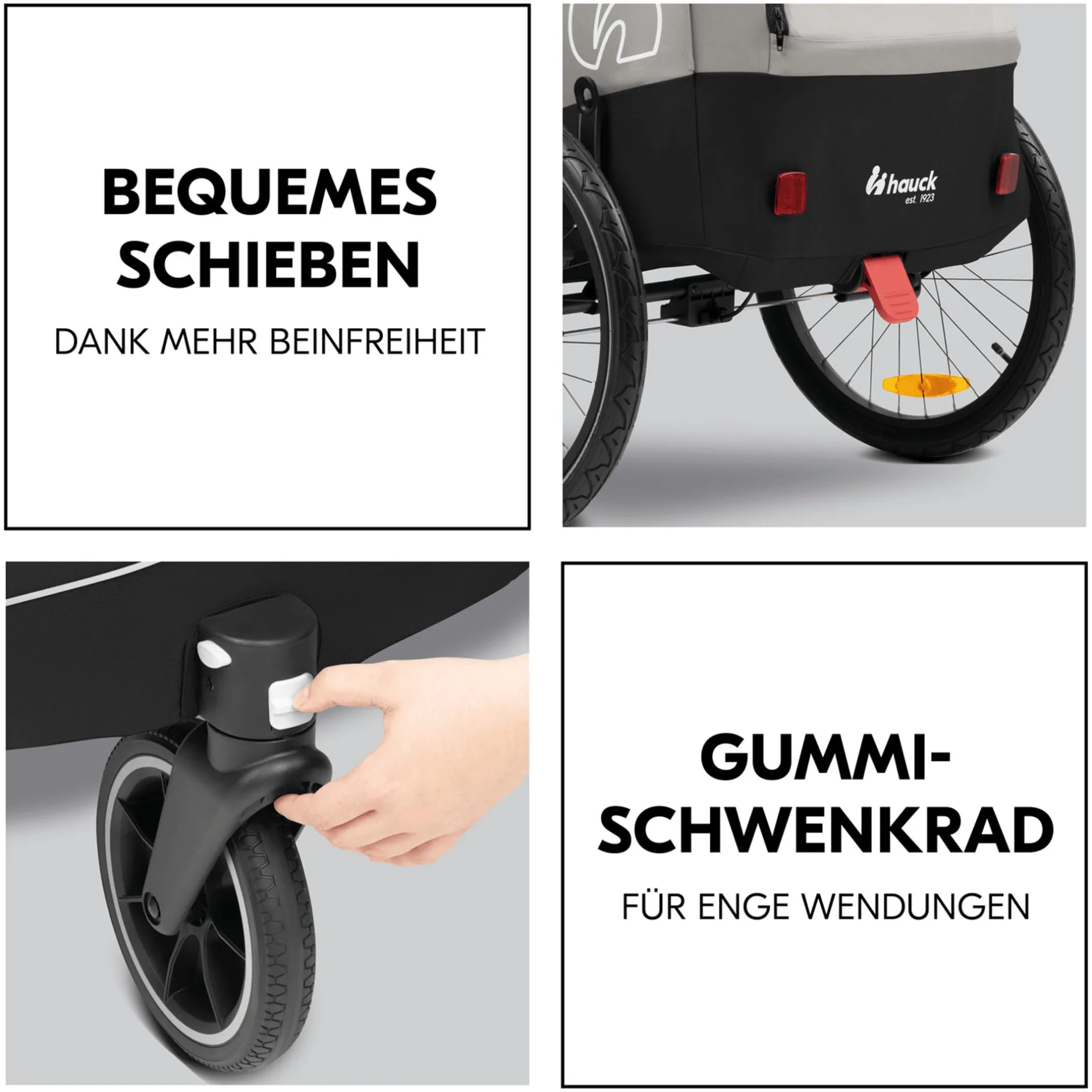 hauck Dryk Duo Plus Black* Fahrradanhänger